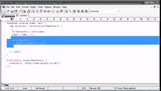 jQuery Tutorial 174 Countdown to redirect
