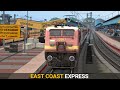 East Coast Express Hyderabad - Warangal | Train Simulator | Indian Train | Rail Road Games