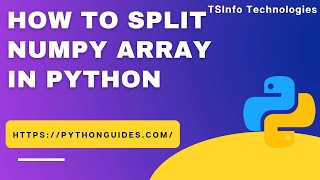 How to split NumPy array in Python | Split NumPy array in Python