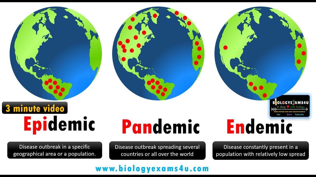 Difference Between Epidemic, Pandemic And Endemic Diseases With ...