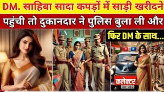 सादा कपड़ों में DM. मैडम साड़ी खरीदने पहुंची; तो दुकान वाले ने पुलिस बुला ली और फिर | Heart Touching