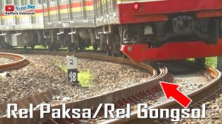 Suara Khas roda kereta KRL saat melintasi rel gongsol