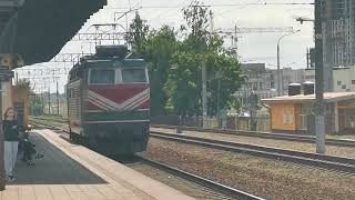 Электровоз Чс4т-594 на ст. Минск-Южный / Chs4t-594 on the  Minsk Yuzhny station