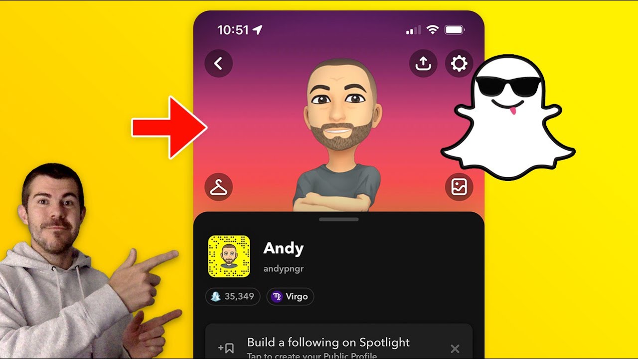 How To Change Snapchat Profile Background - YouTube