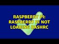 Raspberry Pi: Raspberry Pi not loading bashrc (2 Solutions!!)