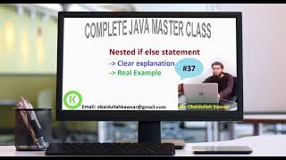 Session37 Nested if else Statement in Java with real example - Pashto