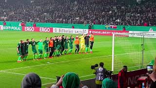 Werder Bremen gegen Freiburg 20.12.17 - Viertelfinale erreicht - Bremen tanzt