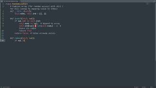 Leetcode 380. Insert Delete GetRandom O(1) in Python | Python Leetcode | Python Coding Tutorial
