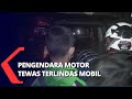 Ngeri! Pesepeda Motor Tewas Terlindas Mobil