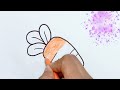 كيف ترسم جزرة كيوت وسهله خطوة بخطوة رسم سهل تعليم الرسم للمبتدئين how to draw a cute carrot