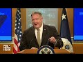 watch live pompeo holds news conference at state department