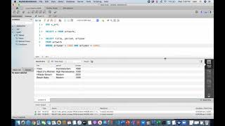 Single Table Queries Practice
