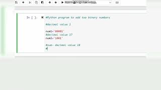Python Program To Add two Binary Numbers | Python | Programming Solutions