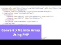 How To Convert XML to PHP Associative Array