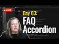 Build a FAQ Accordion with JavaScript (No Frameworks) | Day 03