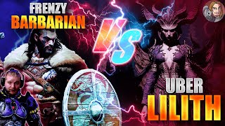 Diablo IV - Frenzy Barb Uber Lilith Kill (104 Seconds)