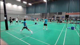 Badminton CALIFORNIA : 8-25-2023 - Friday Night Badminton 羽毛球 | 4K