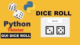 How to Create Roll two Dices game using Python | Ludo GUI tkinter project