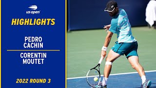 Pedro Cachin vs. Corentin Moutet Highlights | 2022 US Open Round 3