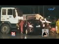 Truck at kotse, nagbangaan; naipit na driver ng kotse, pahirapang iniligtas | 24 Oras Weekend