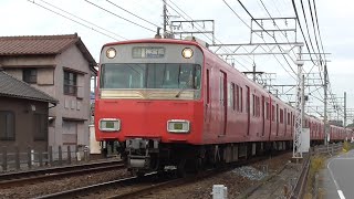 [ 6R4+4運用 ]名鉄6507F(6407F)+6007F 842ﾚ準急神宮前 二ツ杁駅～西枇杷島駅間