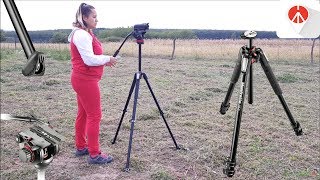 Manfrotto mt055XPRO3 tripod and Manfrotto MVH502AH video head + Test