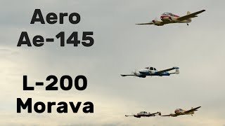 2x Aero Ae-145 | 2x L-200 Morava | 4K | 14th HISTORICAL AIRSHOW 2024