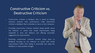 CONSTRUCTIVE CRITICISM VS DESTRUCTIVE CRITICISM