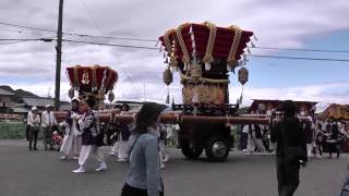 平成24年 上田八幡神社春祭り 本宮 宮入  寺内 浦壁 小井 円行寺