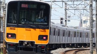 【51075F  南栗橋出場試運転（全検）往路】東武50070系51075編成が試運転電車として通過するシーン（試7602レ）2023.5.9