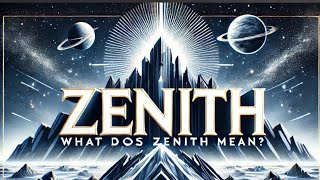 Zenith Meaning: Definition, Origin, and Examples Explained