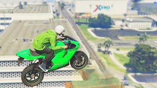 FLYING WITH BIKES! (GTA 5 Funny Moments)