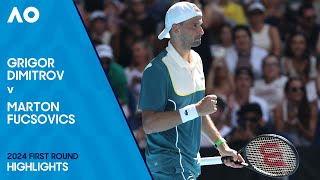 Grigor Dimitrov v Marton Fucsovics Highlights | Australian Open 2024 First Round