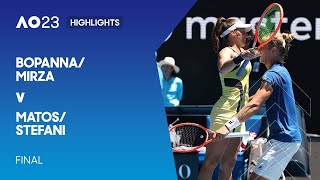Bopanna/Mirza v Matos/Stefani Highlights | Australian Open 2023 Final