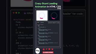 HTML CSS Loader Animation | Simple CSS Tutorial 🚀 #FQ