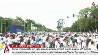 Over 1.5 million members of religious sect rally to oppose Philippine VP Sara Duterte's impeachment