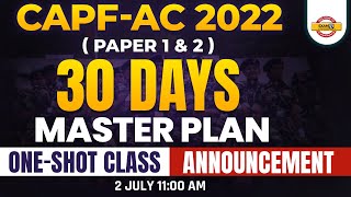 capf ac strategy 2022 | capf ac study plan | capf 2022 preparation | BY Exampur CDS CAPF AFCAT