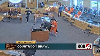 Video: 2 arrested for fight in New Mexico courtroom