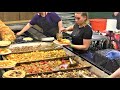 Budapest Street Food, Hungary  'Langos' with Goulash, Huge Sausages and more