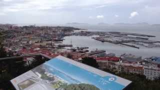 Vigo, Spain - the lookout over the city of Vigo, in Galicia