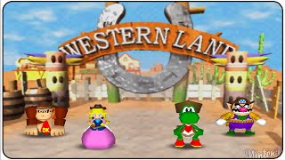 Mario Party 2 (N64) Western Land (Full Playthrough)