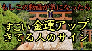 ⚠️必ず見てください！この動画が気になったらすごいスピードで金運アップしてる人へのサイン※天河神社参拝 金運上昇１３３