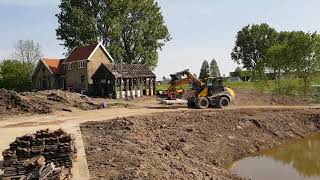 Betonplaten leggen met vacuüm unit