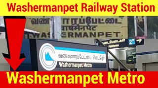 How to reach? :Washermanpet Railway Station To Washermanpet MetroStation |Chennai Travel Guide video