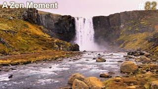 4 hours at Gufufoss Waterfall | relaxing video