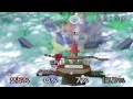 Super Smash Bros. Matches - Free-For-All on Peach Castle (Ness / Jigglypuff / Kirby / Yoshi)