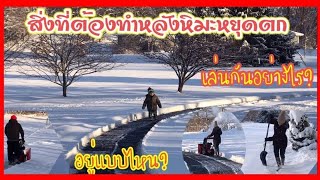 สิ่งที่ต้องทำหลังจากหิมะหยุดตก  ทำอะไร? อยู่แบบไหน? เล่นกันอย่างไร?