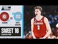 Alabama vs. North Carolina - Sweet 16 NCAA tournament extended highlights