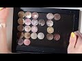 comparing sparkly neutral metallic eyeshadow formulas