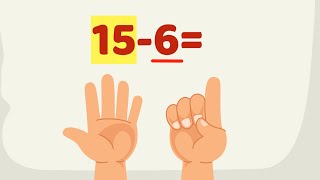 Subtraction by Counting Back on Fingers | Math for 1st Grade